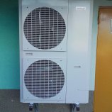 Toplotna črpalka zrak-voda Weishuapt (inverter), stranka: Fabjančič, Sela pri Raki