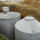 Čistilna naprava 2-5 pe in rezervoar 15 m3 betonski, stranka: Ban, Dolenji Leskovec
