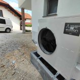 Toplotna črpalka zrak voda Mitsubishi Ecodan stranka Bedič, Pišece