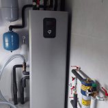 Toplotna črpalka zemlja-voda Thermia Calibra, geosonda, stranka Sotošek, Dol.Leskovec