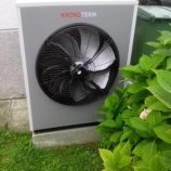 Toplotna črpalka zrak-voda Kronoterm ločena izvedba, stranka: Medvedec, Kapele