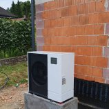 Toplotna črpalka zrak voda Mitsubishi Ecodan stranka Lužar, Brestanica