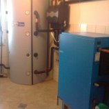 Kotel na polena Valher 25 KW in 1000 litrski hranilnik ogrevalne vode, stranka:Baškovič, Senovo