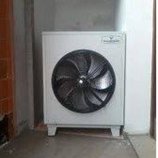 Toplotna črpalka zrak-voda ločena izvedba Termotehnika, stranka: Žagar, Lahov Graben